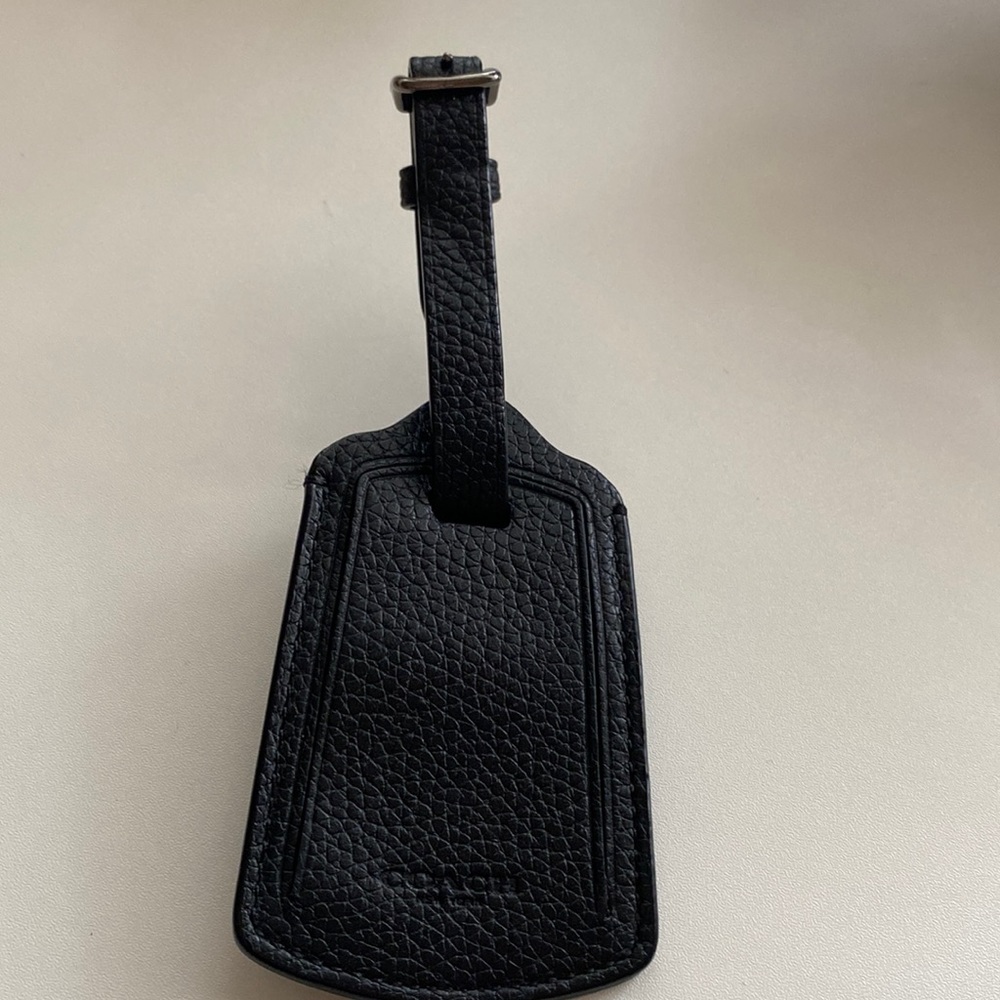 COACH LEATHER LUGGAGE TAG